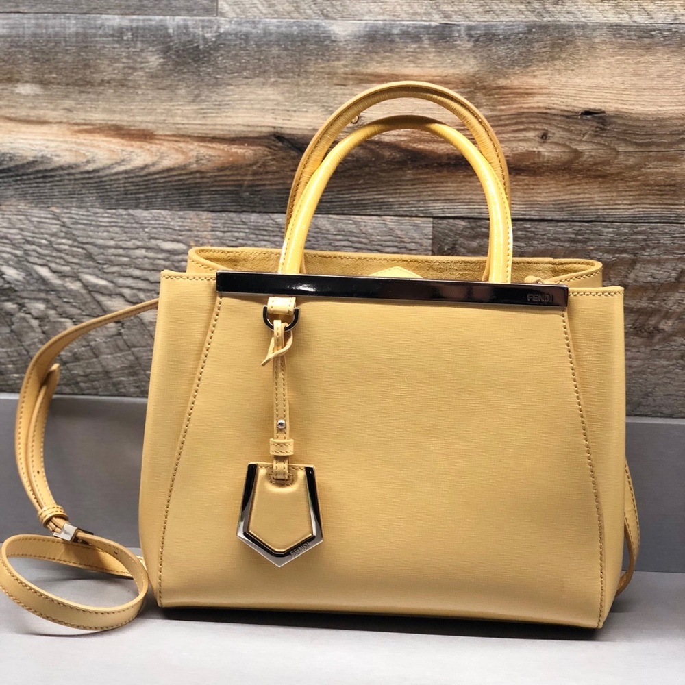 FENDI 2 Jours Petite- light yellow/ butter color